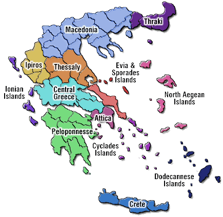 Clickable Map of Greece